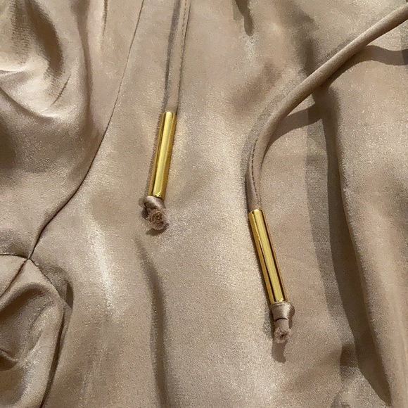 ONA by Yoon Chung Satin Wide Leg Pant in Sand Size Small - Picture 7 of 7